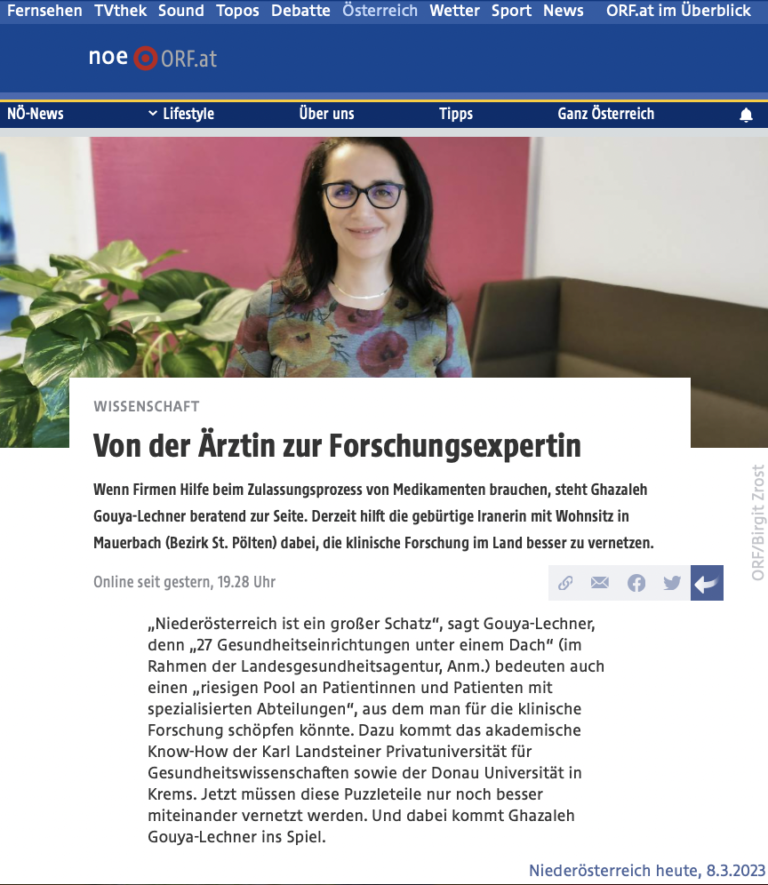 Von der Ärztin zur Forschungsexpertin