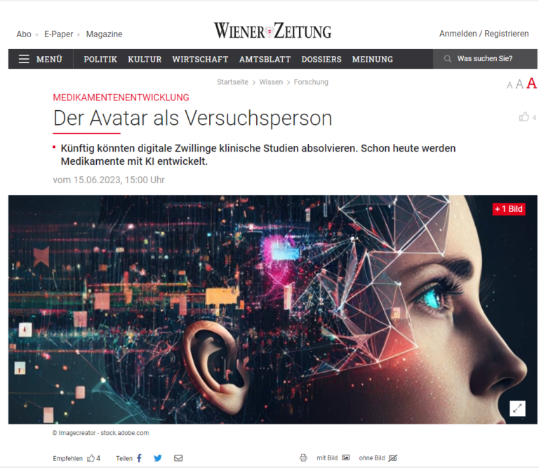 Medikamentenentwicklung : Der Avatar als Versuchsperson
