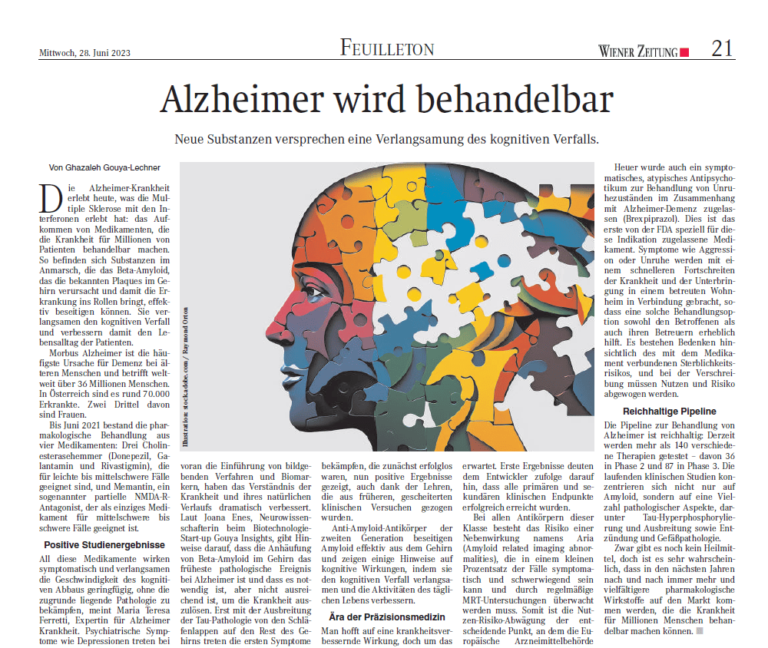 Alzheimer wird behandelbar